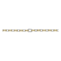 Ti Sento Yellow Gold Plated Cubic Zirconia Oval Link Necklace - Michael Jones Jeweller