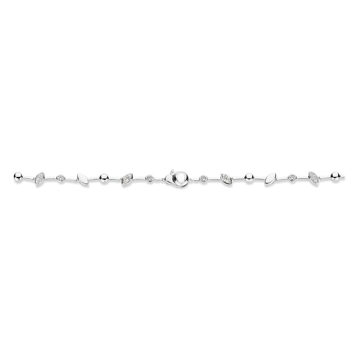 Ti Sento Cubic Zirconia Leaf Necklace - Michael Jones Jeweller