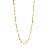 Ti Sento Yellow Gold Plated Cubic Zirconia Leaf Necklace - Michael Jones Jeweller