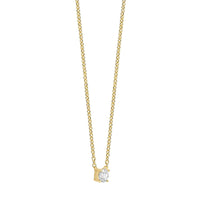Ti Sento Yellow Gold Plated Cubic Zirconia Solitaire Necklace 34087ZY