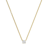 Ti Sento Yellow Gold Plated Cubic Zirconia Solitaire Necklace 34087ZY