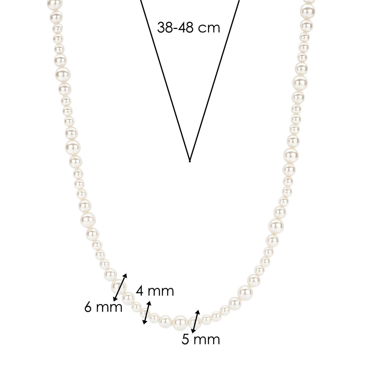 Ti Sento Synthetic Pearl Necklace 34094PW - Michael Jones Jeweller