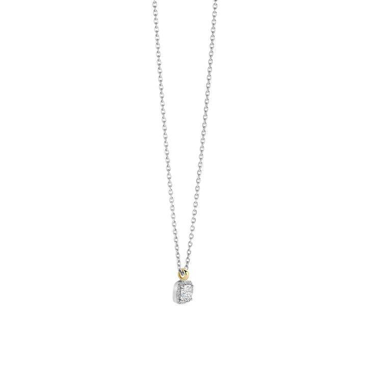 Ti Sento Yellow Gold Plated Cubic Zirconia Necklace 34103ZY