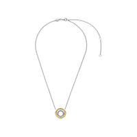 Ti Sento Yellow Gold Plated Cubic Zirconia Circle Necklace 34105ZY