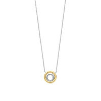 Ti Sento Yellow Gold Plated Cubic Zirconia Circle Necklace 34105ZY - Michael Jones Jeweller