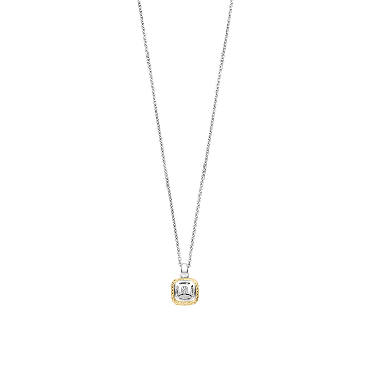 Ti Sento Yellow Gold Plated Grey Crystal and Cubic Zirconia Necklace 34111GG - Michael Jones Jeweller
