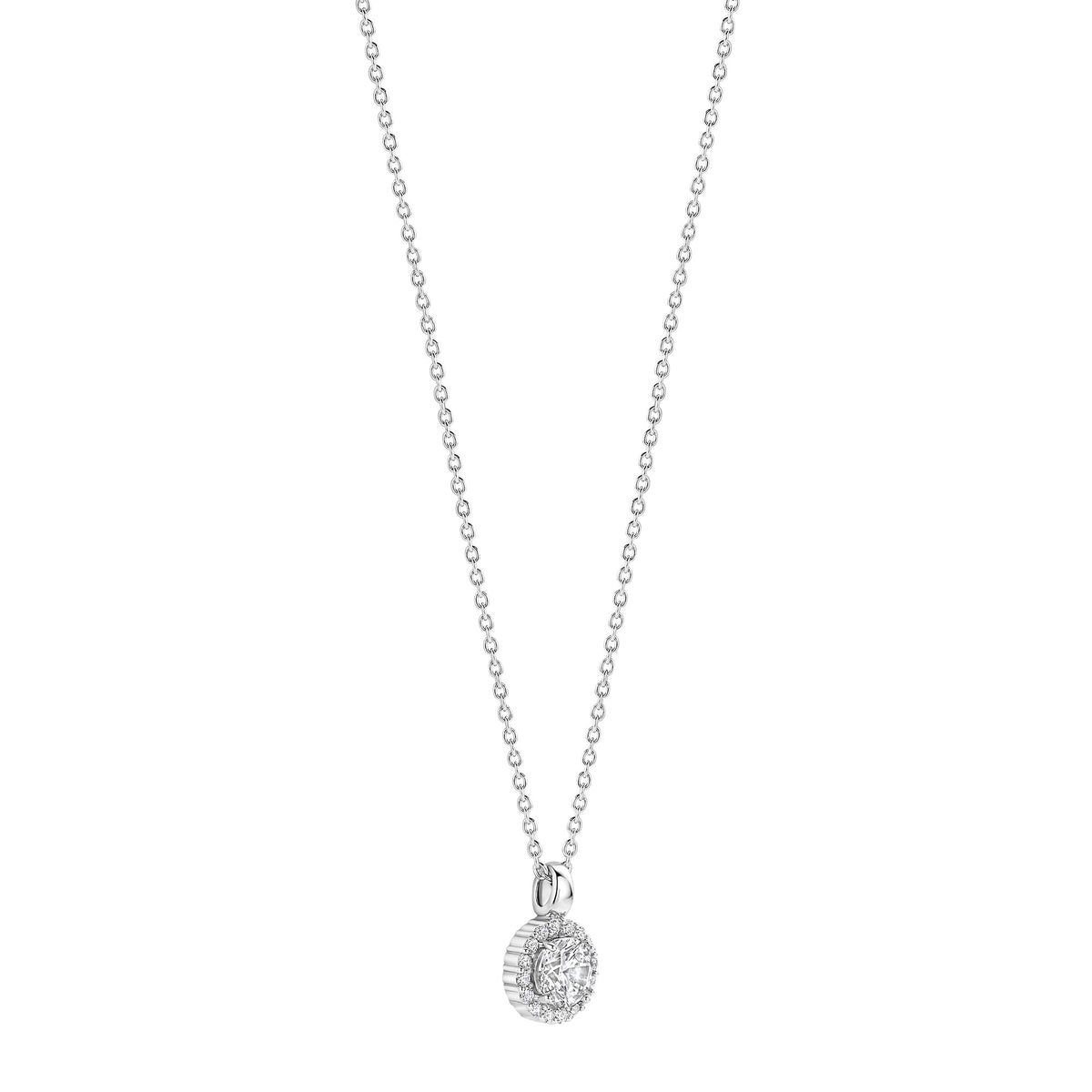 Ti Sento Cubic Zirconia Cluster Necklace 34123ZI - Michael Jones Jeweller