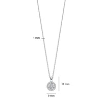 Ti Sento Cubic Zirconia Cluster Necklace 34123ZI - Michael Jones Jeweller