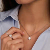 Ti Sento Cubic Zirconia Cluster Necklace 34123ZI