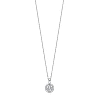 Ti Sento Cubic Zirconia Cluster Necklace 34123ZI