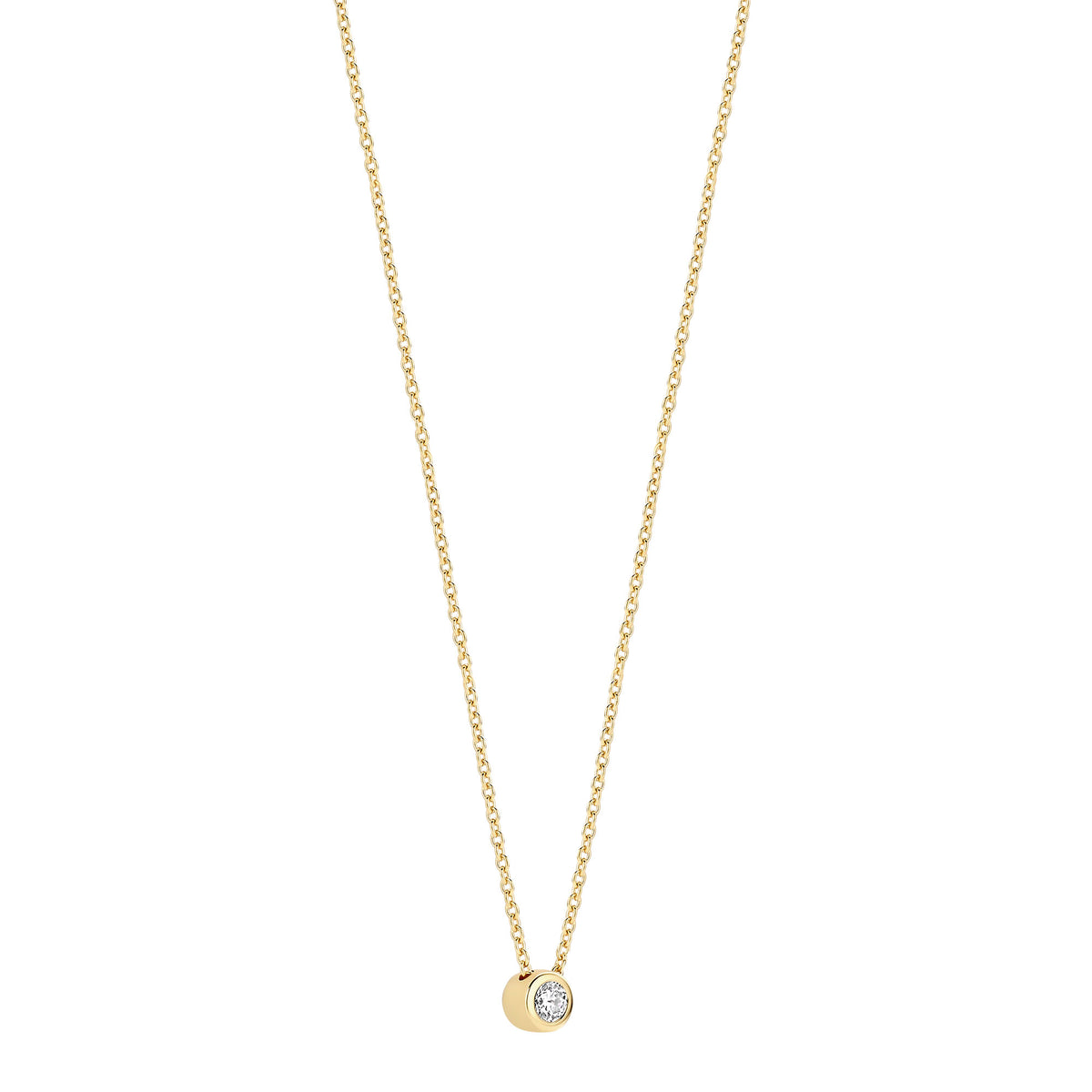 Ti Sento Yellow Gold Plated Cubic Zirconia Necklace 34124ZY - Michael Jones Jeweller
