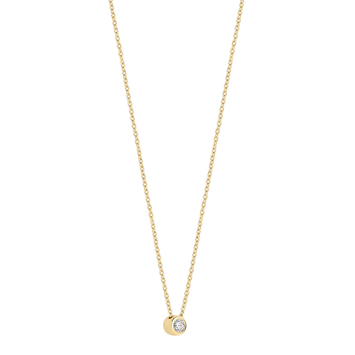 Ti Sento Yellow Gold Plated Cubic Zirconia Necklace 34124ZY