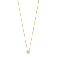 Ti Sento Yellow Gold Plated Cubic Zirconia Necklace 34124ZY