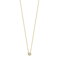 Ti Sento Yellow Gold Plated Cubic Zirconia Necklace 34124ZY