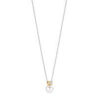 Ti Sento Synthetic Pearl and Cubic Zirconia Necklace 34125YP