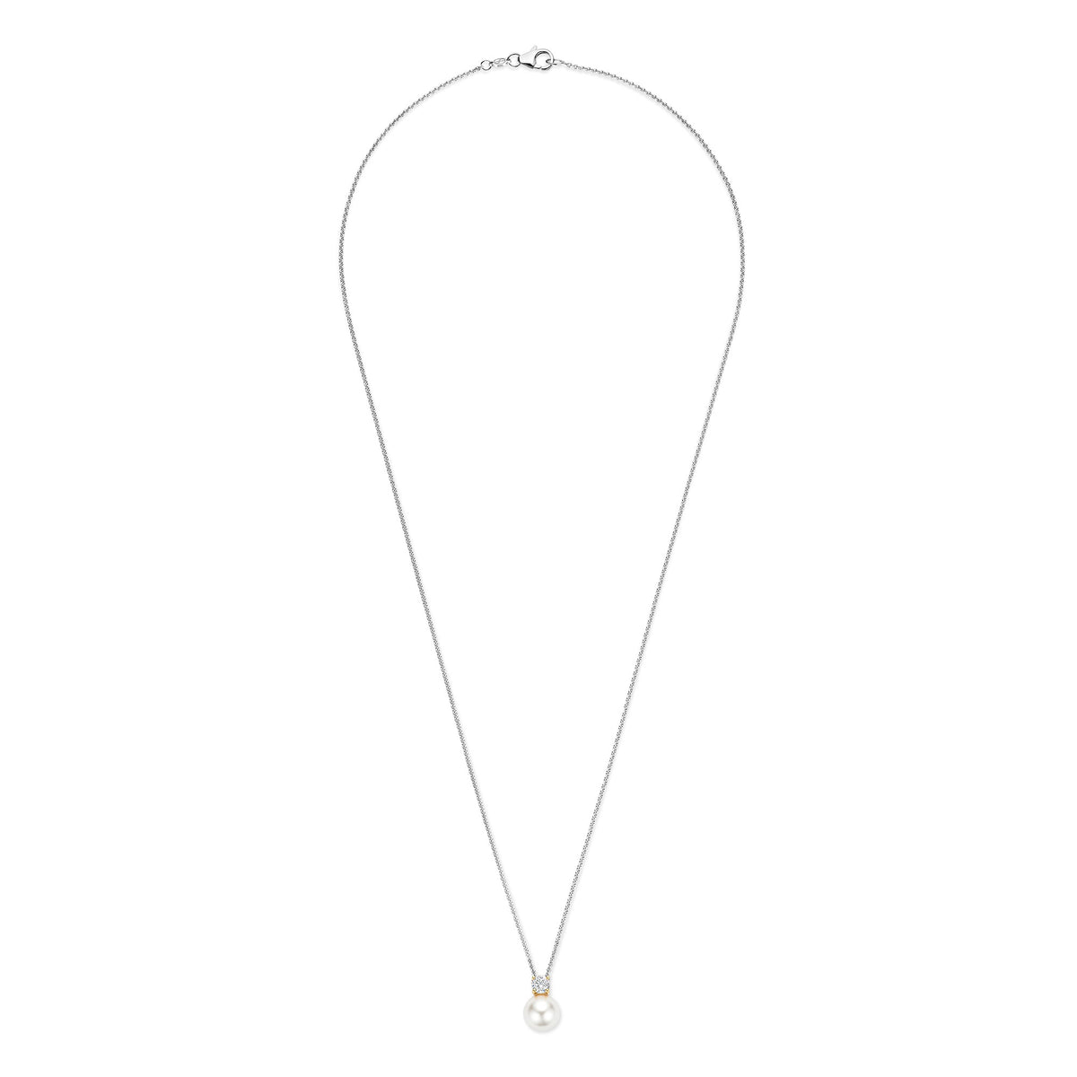 Ti Sento Synthetic Pearl and Cubic Zirconia Necklace 34125YP - Michael Jones Jeweller