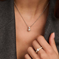 Ti Sento Synthetic Pearl and Cubic Zirconia Necklace 34125YP