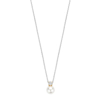 Ti Sento Synthetic Pearl and Cubic Zirconia Necklace 34125YP - Michael Jones Jeweller