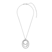 Ti Sento Cubic Zirconia Layered Oval Pendant 34127ZI