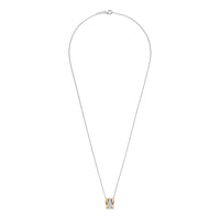 Ti Sento Cubic Zirconia Yellow and Rose Gold Plated Triple Circle Necklace 34128TZ