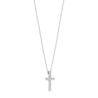 Ti Sento Cubic Zirconia Cross Necklace 34130ZI