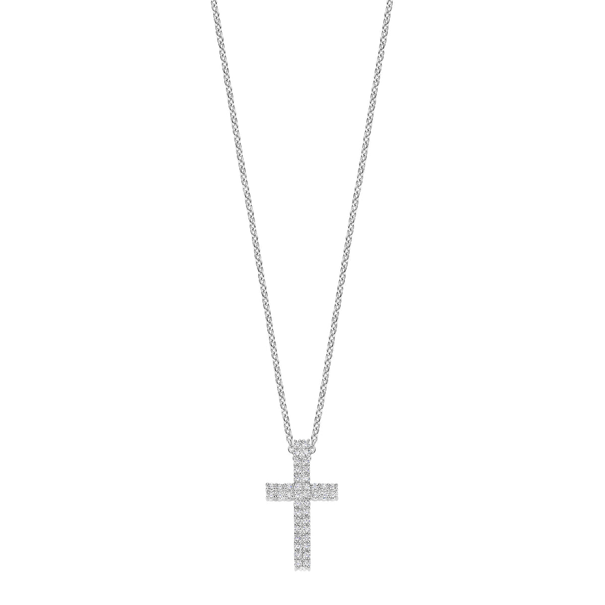 Ti Sento Cubic Zirconia Cross Necklace 34130ZI - Michael Jones Jeweller