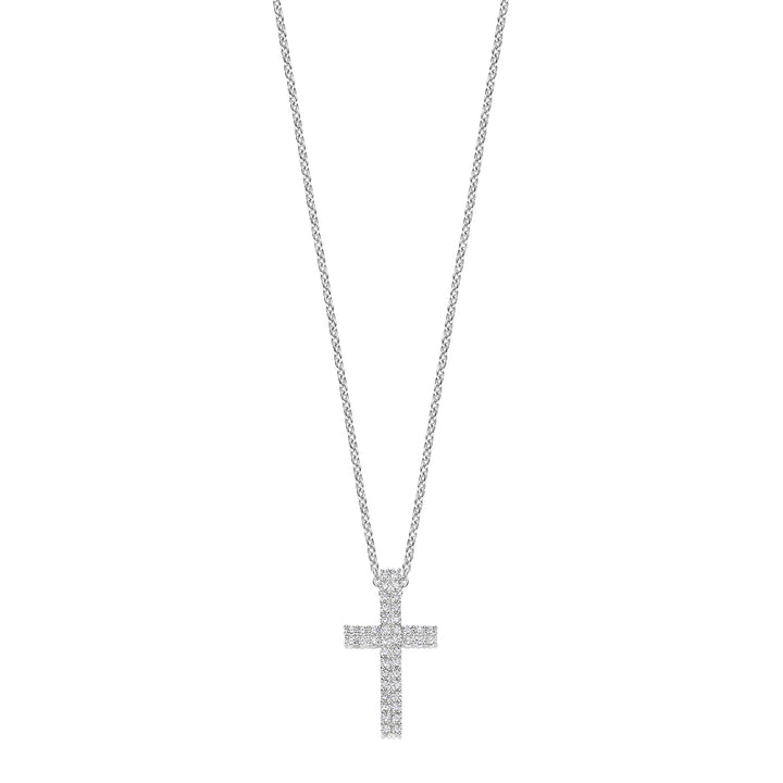 Ti Sento Cubic Zirconia Cross Necklace 34130ZI