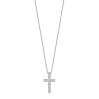 Ti Sento Cubic Zirconia Cross Necklace 34130ZI