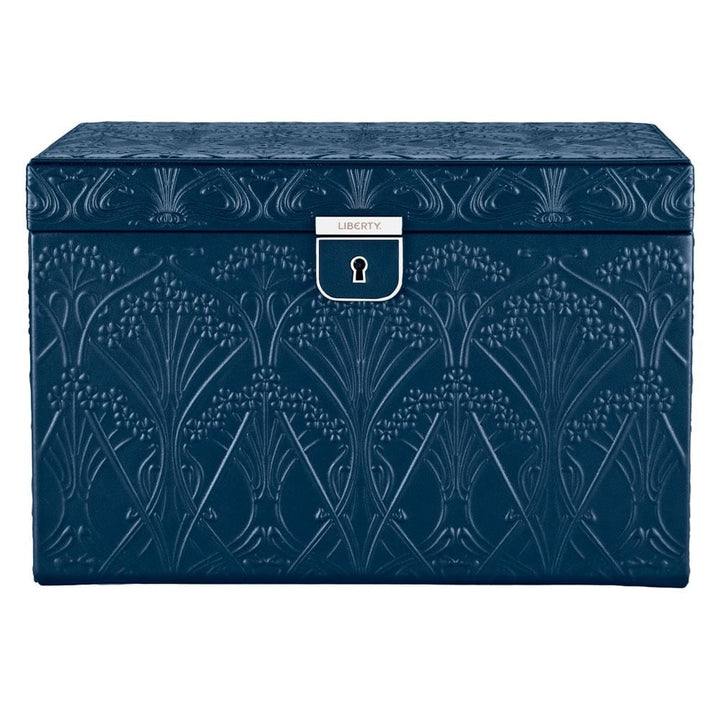 WOLF X LIBERTY All Over Ianthe Large Jewellery Box - Navy - ONLINE EXCLUSIVE