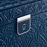 WOLF X LIBERTY All Over Ianthe Large Jewellery Box - Navy - ONLINE EXCLUSIVE - Michael Jones Jeweller