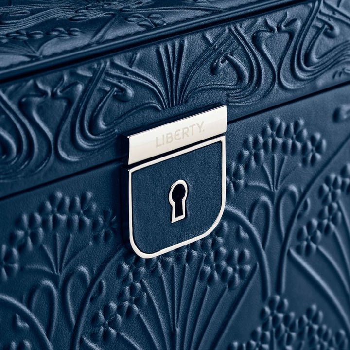 WOLF X LIBERTY All Over Ianthe Large Jewellery Box - Navy - ONLINE EXCLUSIVE