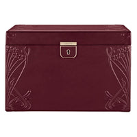 WOLF X LIBERTY Ianthe Large Jewellery Box - Burgundy- ONLINE EXCLUSIVE - Michael Jones Jeweller