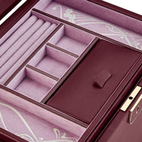 WOLF X LIBERTY Ianthe Large Jewellery Box - Burgundy- ONLINE EXCLUSIVE