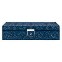 WOLF X LIBERTY All Over Ianthe Medium Navy Jewellery Box