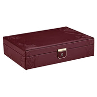 WOLF X LIBERTY Ianthe Medium Jewellery Box - Burgundy - ONLINE EXCLUSIVE - Michael Jones Jeweller
