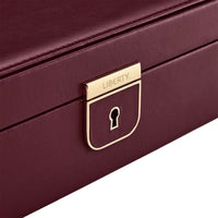 WOLF X LIBERTY Ianthe Medium Jewellery Box - Burgundy - ONLINE EXCLUSIVE - Michael Jones Jeweller