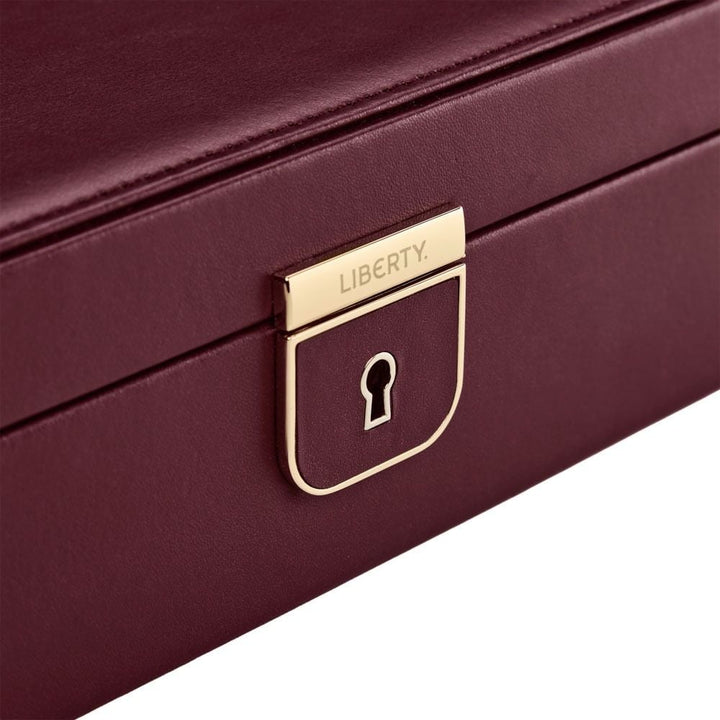 WOLF X LIBERTY Ianthe Medium Jewellery Box - Burgundy - ONLINE EXCLUSIVE