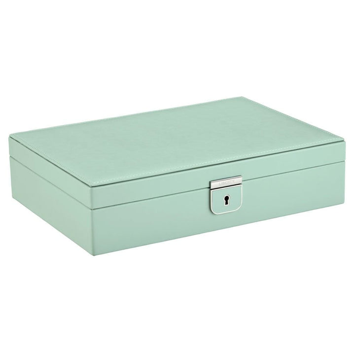 WOLF X LIBERTY Julia Interior Print Medium Jewellery Box - Sage Green - ONLINE EXCLUSIVE