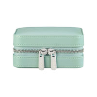 WOLF X LIBERTY Julia Interior Print Small Travel Jewellery Zip Case - Sage Green- ONLINE EXCLUSIVE - Michael Jones Jeweller