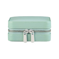 WOLF X LIBERTY Julia Interior Print Small Travel Jewellery Zip Case - Sage Green - ONLINE EXCLUSIVE