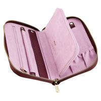 WOLF X LIBERTY Ianthe Burgundy Travel Jewellery Portfolio