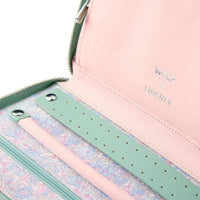 WOLF X LIBERTY Julia Interior Print Travel Jewellery Portfolio - Sage Green- ONLINE EXCLUSIVE