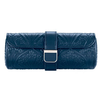 WOLF X LIBERTY All Over Ianthe Triple Watch Roll - Navy - ONLINE EXCLUSIVE