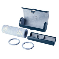 WOLF X LIBERTY All Over Ianthe Navy Triple Watch Roll