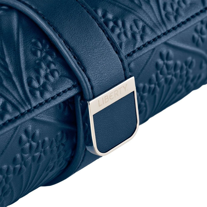 WOLF X LIBERTY All Over Ianthe Triple Watch Roll - Navy - ONLINE EXCLUSIVE