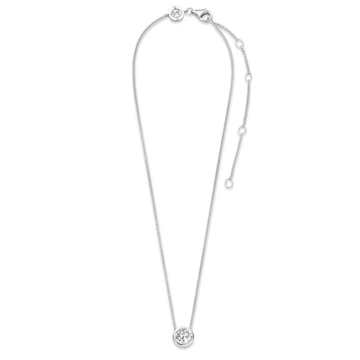 Ti Sento Siver CZ Heart Pendant 3845ZI