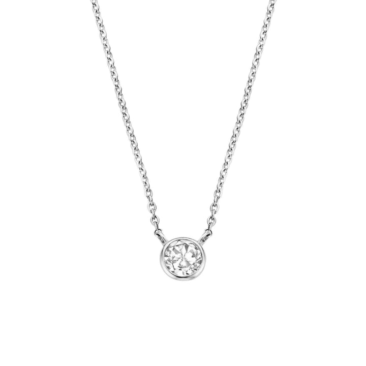 Ti Sento Siver CZ Heart Pendant 3845ZI