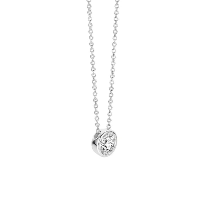Ti Sento Siver CZ Heart Pendant 3845ZI
