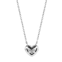 Ti Sento Small Silver CZ Heart Pendant 3899ZI - Michael Jones Jeweller