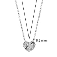 Ti Sento Small Silver CZ Heart Pendant 3899ZI - Michael Jones Jeweller